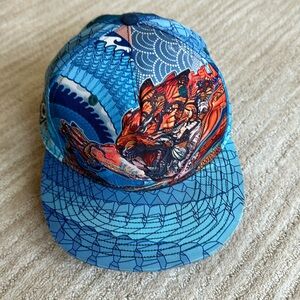 Grassroots Hat Android Jones Butterfly Tiger 420m Limited Edition Fitted Small 7